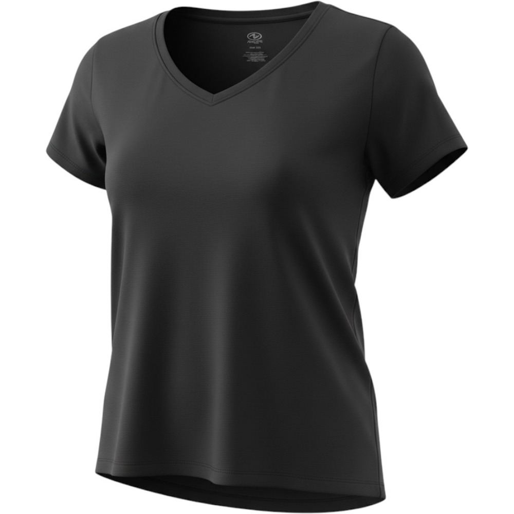 Athletic Works V-Neck Top Womens XXXL Black DriWorks NWT